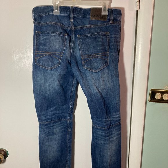Express Jeans - Alec Super Skinny Fit - Men's SIZE 30W 32L Denim Jeans - Picture 9 of 12